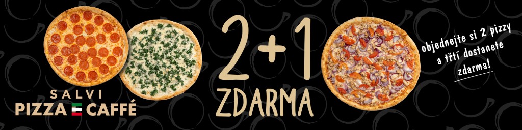 2+1 pizza zdarma